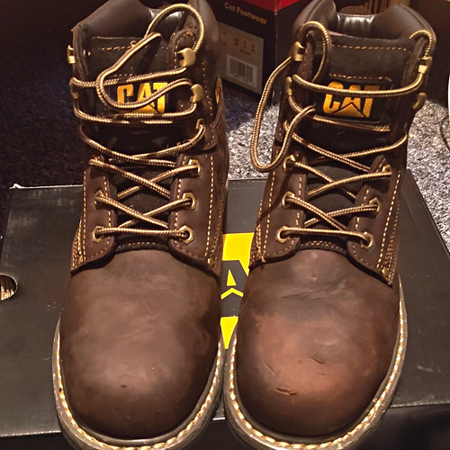Cat caterpillar brown leather - caterpillar,