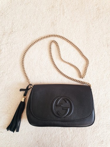 Gucci soho black leather gold - soho,