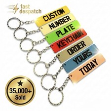 Custom 4D Car Number Plate