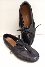 Vivienne Westwood Leather & Rubber Shoes Loafer Deck Black Size 8 Preloved