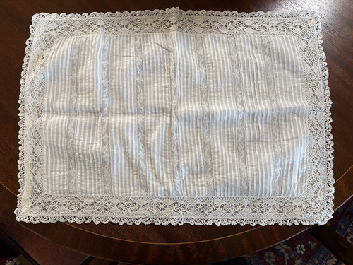 Antique edwardian pillow - pillow, sham