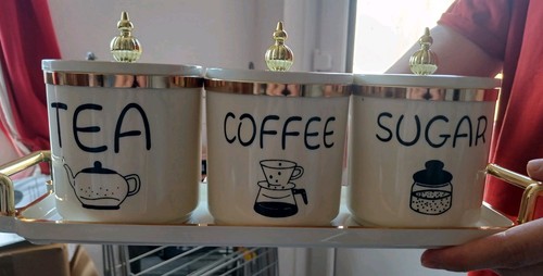 Set tea suger caffee coffee - set, of