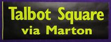 TALBOT SQUARE MARTON BLACKPOOL TRANSPORT BUS DESTINATION BLIND TRAMWAY TRAM