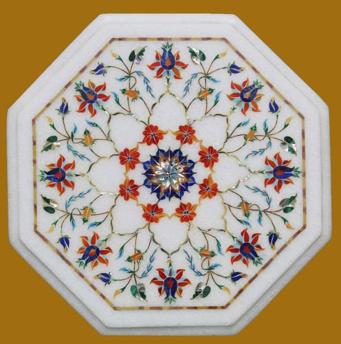 Marble coffee table inlay - 15",