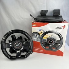 Genius PC Car Speed Racing Wheel 5 Turbo Function USB + Pedals
