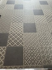 Off Cut Funky Morrocan Style Vinyl Cushion Flooring, Roll Lino 4m Lino Cheap