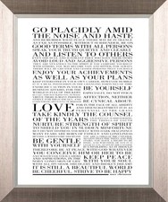 DESIDERATA - GO PLACIDLY AMID