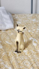 Siamese cat ceramic figure - cat,