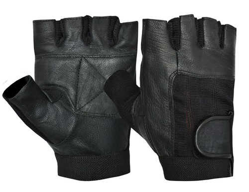 Leather gloves weight lifting - leather,