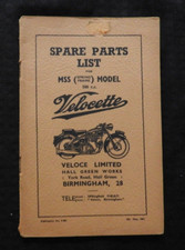 ORIGINAL 1954 VELOCETTE MSS