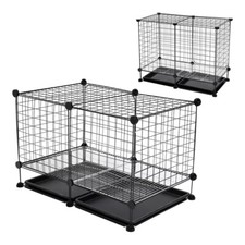 Indoor Rabbit Cage Small Animal Pet Home Rat Guinea Pig Hutch House Bottom Trays