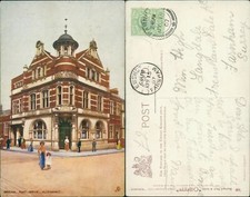 Aldershot General Post Office 1907 Farnham Cancel Tucks Oilette 6182