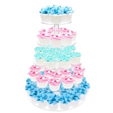 Clear acrylic large cupcake - clear,