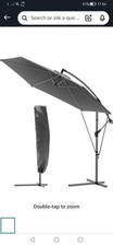 VOUNOT 3m Cantilever Garden Parasol, Banana Patio Umbrella with Wind Protection