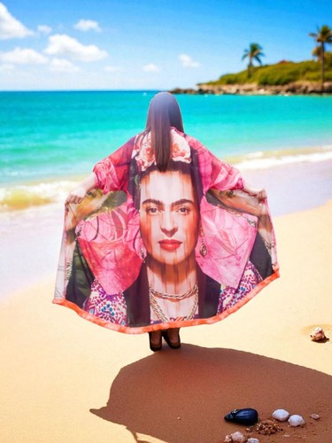 Boho beach coverup frida kahlo - beach,