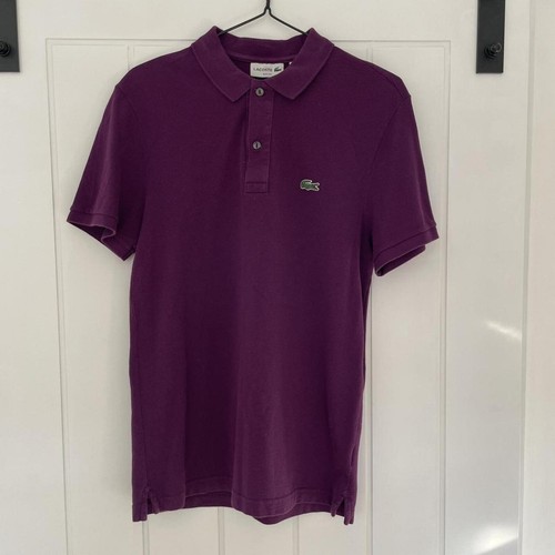 Purple lacoste polo - lacoste,