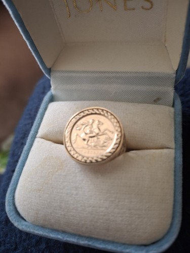 Men gold dress ring - men's,