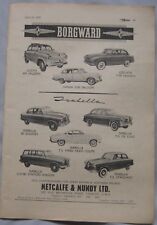 1957 Borgward Original advert No.1