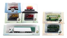 OXFORD DIECAST 'N' SCALE LOT OF 7 LORRY, CAR, BUS & VAN ROAD VEHICLES