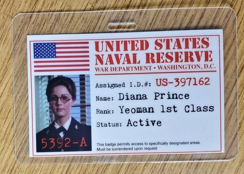 Wonder woman badge usnr - , id