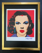 ANDY WARHOL + SIGNED 1984 JUDY GARLAND PRINT MOUNTED & FRAMED BUY IT NOW!