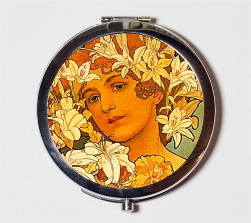 Mucha art nouveau - mucha, flower