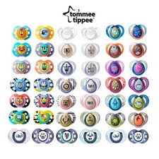 Tommee Tippee Twin Pack BPA-Free Soothers Pacifier 0 - 36 Months With Carry Case
