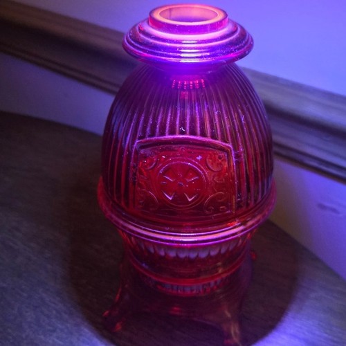 Vintage viking amberina pot - viking,