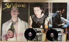 Sid Sings XL Promo Poster and 2x Sid Sings LPs with Drink /Knife posters UK 1979