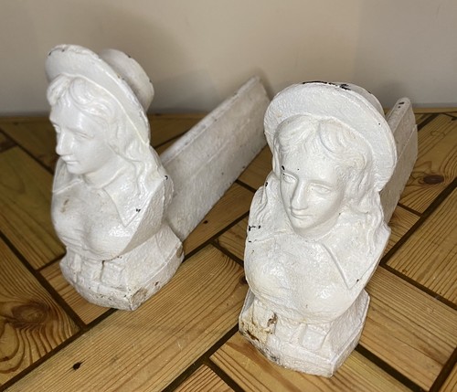 Pair antique cast iron - antique,