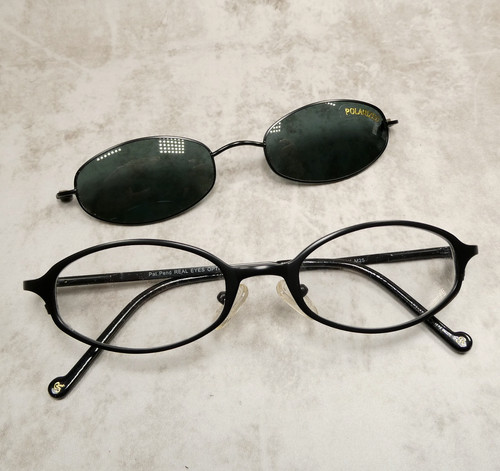 Matte black eyeglasses - matte, w/