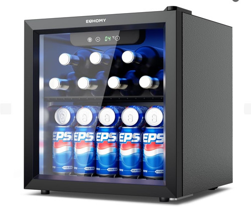 Beer fridge with - with, glass