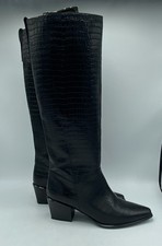 Vagabond Black Leather Knee