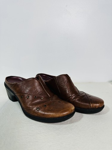 Romika browns leather studded - browns,