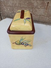 Large Ceramic Bread Bin with A