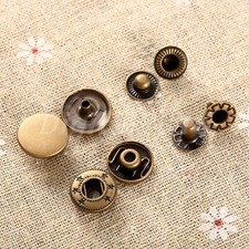 50pcs Heavy Duty Snap Fasteners Press Studs Buttons Sewing Clothes Craft Tool