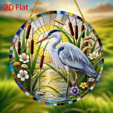 Heron Bird Fishing Lake Reeds