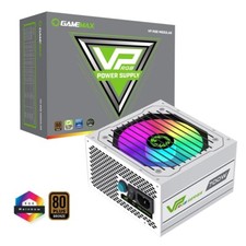 GameMax VP 700W ATX PC PSU Power Supply Modular RGB PCIE 80 Plus Bronze White
