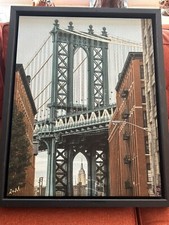 NICK HOLDSWORTH (1973) MIXED DIGITAL MEDIA PRINT ON BOARD ‘Brookland Bridge’ 