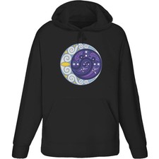 'Celtic Spiral Moon' Adult Hoodie / Hooded Sweater (HO023624)