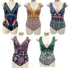 BODEN Porto Swimsuit Parrots