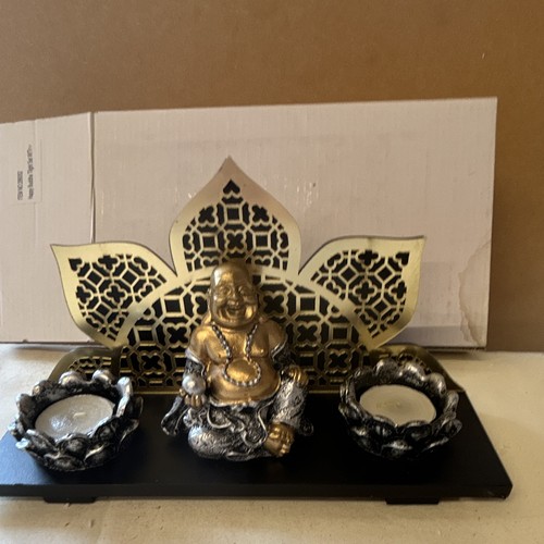 Metal buddha double - metal, tea