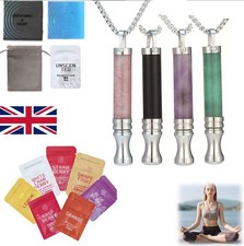 Anxiety Breathing Necklace with Resistance Flavoured Air Wooden Breathl