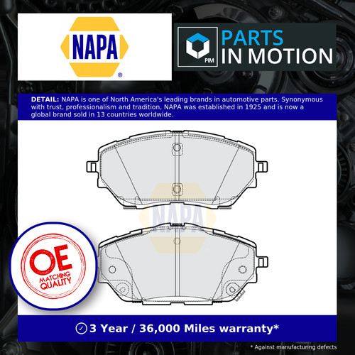 Brake pads set fits - fits, toyota