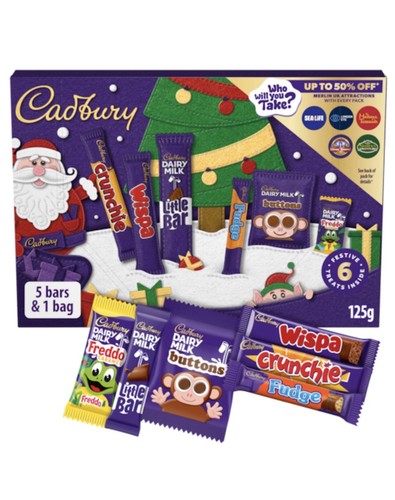 Cadbury chocolate xmas santa - chocolate,