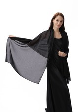 Central Chic Large Pashmina Shawl Stole Scarf Silky Shimmer Evening Formal