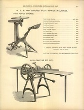 1893 PAPER AD Barnes Foot