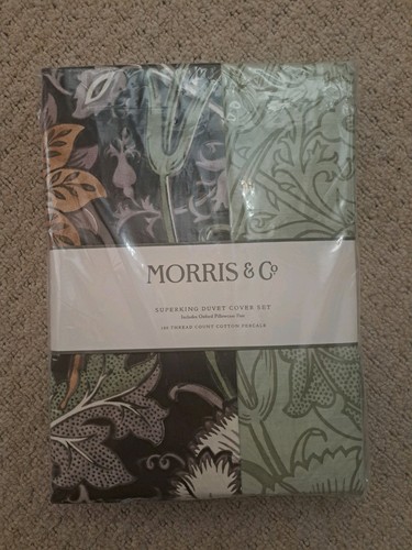 Morris pink rose duvet - co,