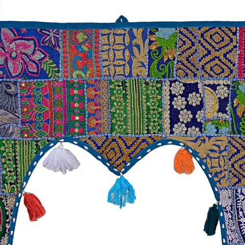 Embroidered toran door decor - embroidered,