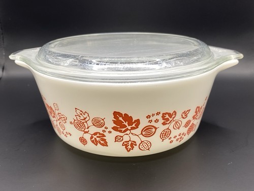 Vtg pyrex pink gooseberry 472 - vtg,